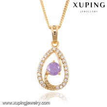 32666-Xuping Jewelry fashion Elegante colgante chapado en oro de 18 quilates